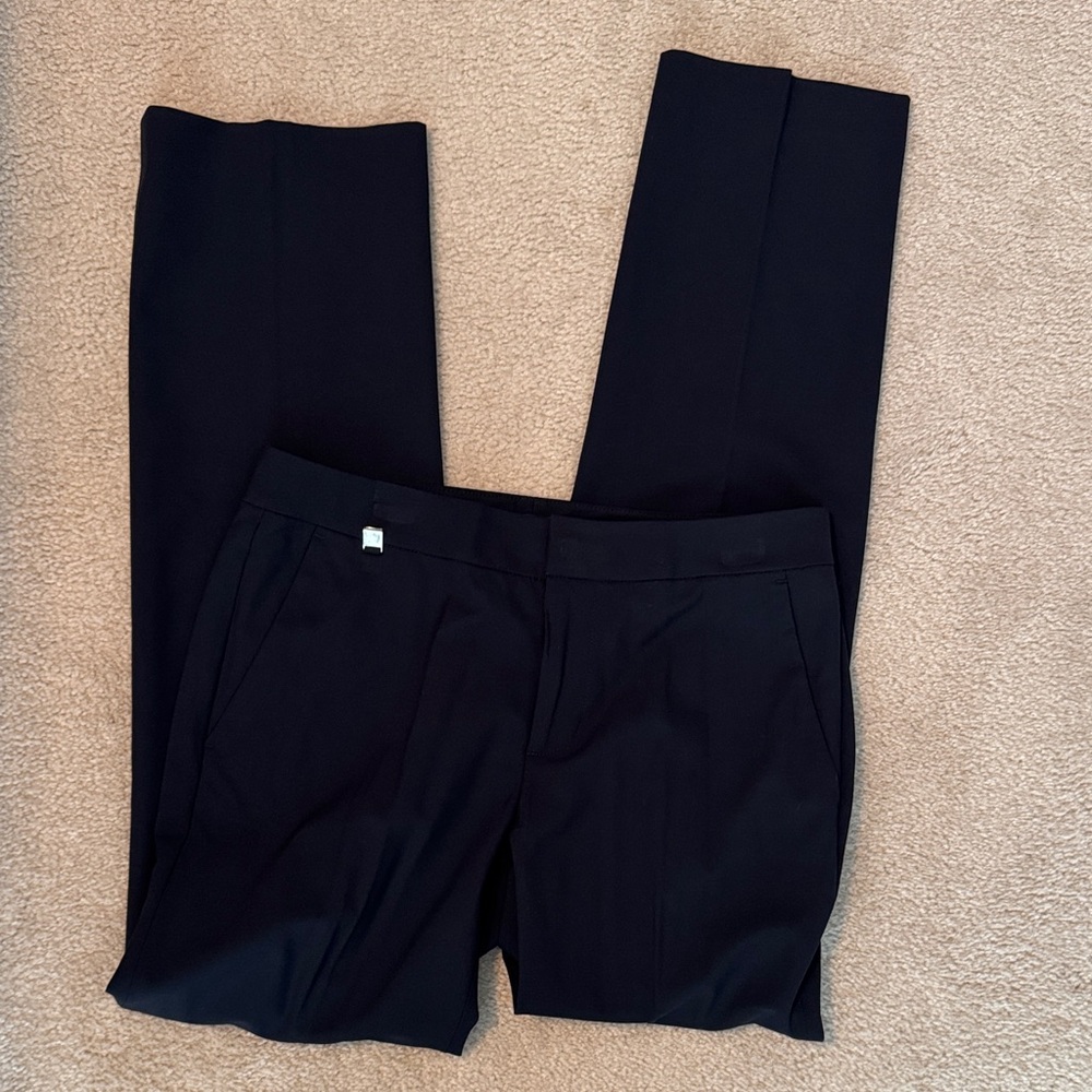 LAUREN RALPH LAUREN straight navy dress pants